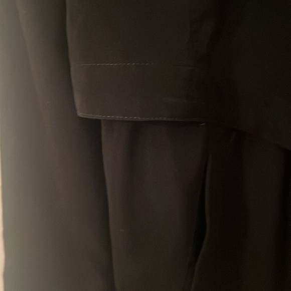 Nautica lightweight black jacket sz M long with detachable hoodie big packets - Picture 7 of 10